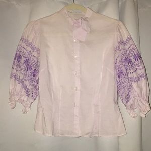 Vintage lavender blouse